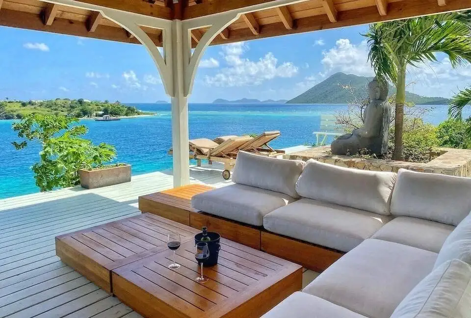 Sea-view terrace at Diamond Reef Estate