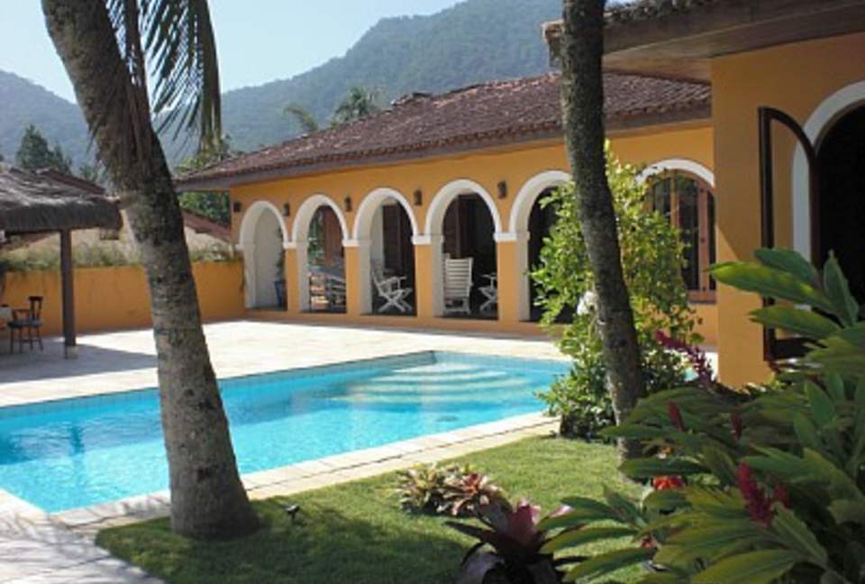 Oceanfront Mansion in Famous Resort Santa Rita, Ubatuba, Sao Paulo, Brazil
