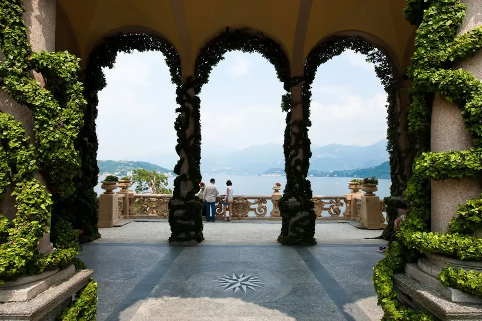 Villa del Balbianello and its lakeside gardens on Lake Como