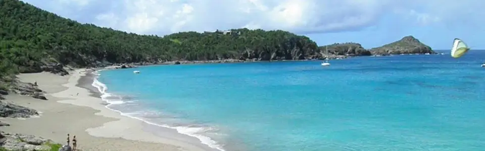 Colombier Beach and its sheltered bay on Saint Barthelemy